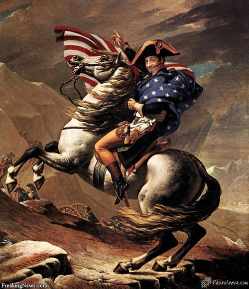 Sarkozy in Washington deciding the fate of America
