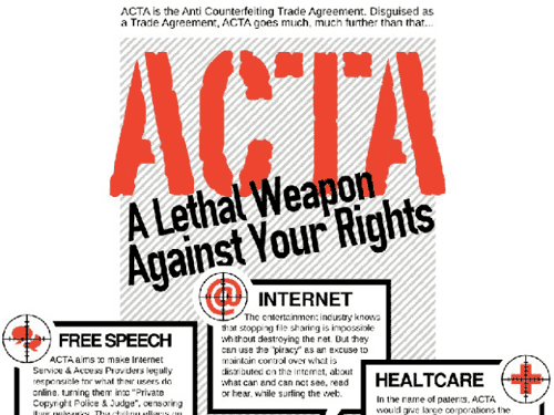 ACTA: A Weapon of Web Destruction
