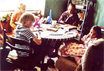 The Wunderlich family homeschool.