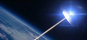 Directed energy satellite weapon from the 2002 Bond film, Die Another Day. Ironically, the villains in the film are North Koreans. Sound familiar?