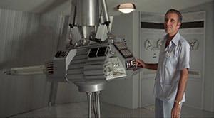 Scaramanga’s Directed Solar Energy Weapon in the 1974 film, The Man With the Golden Gun. Image imfdb.org